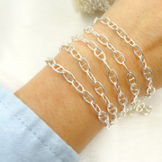 Sterling Silver Smooth Marina Link Chain